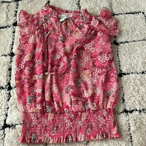 Rachel Zoe Pink Ruffle Floral